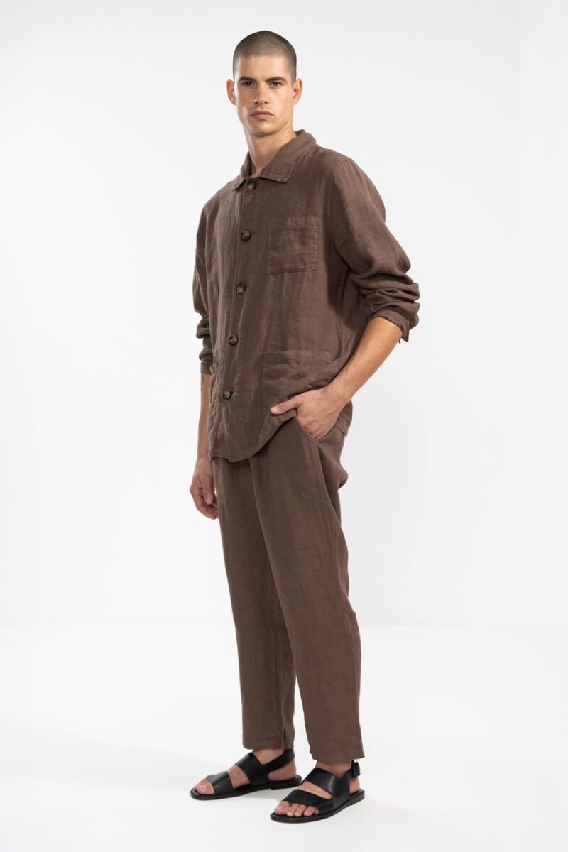 PREMIUM LINEN PANTS Moccha