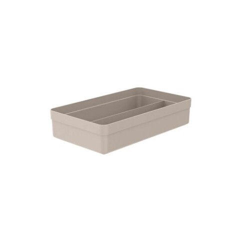 Organizador de cajones 2 secciones Beige