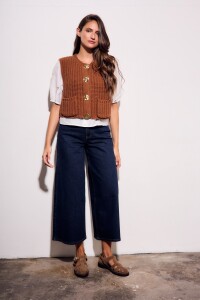 Chaleco Tejido Chocolate