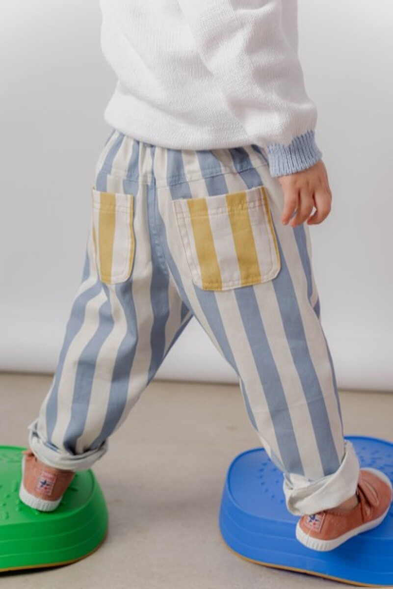PREVENTA Pantalón cebra celeste 