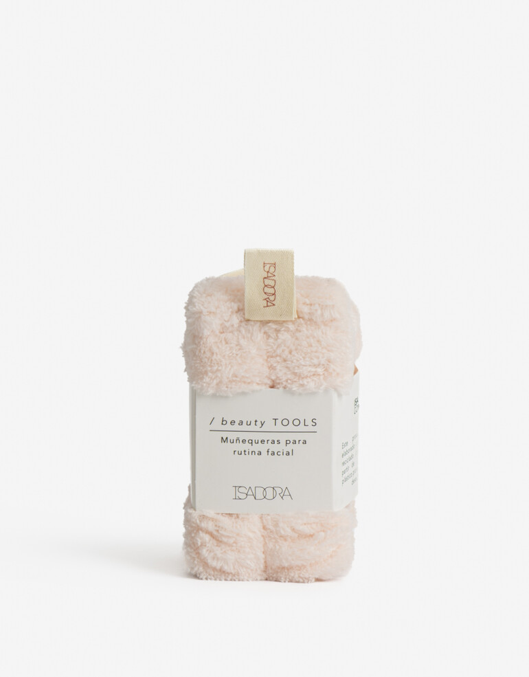 Complementos de Cosmética Isa Is Going Muñequeras Para Rutina Facial - Rosa Polvo