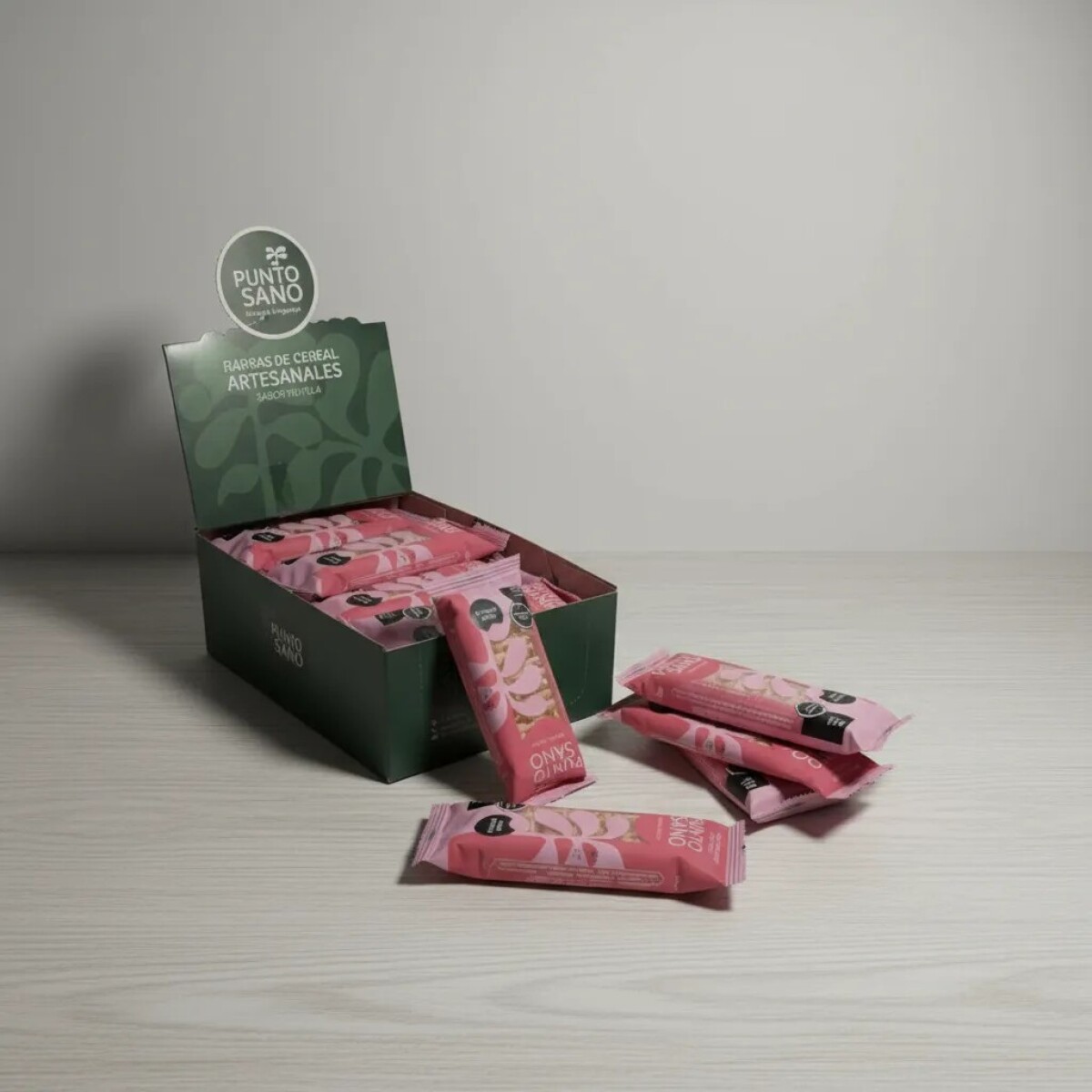 Barras De Cereal 35gr PUNTO SANO Caja x16 Sabor Frutilla 