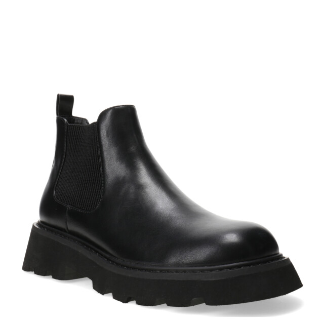 Bota de Mujer Miss Carol ROME tipo chelsea con elasticos laterales Negro