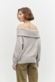 Bardot sweater gris melange