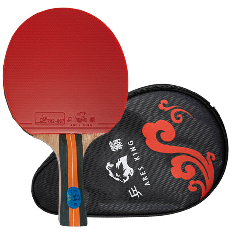 Paleta De Ping Pong 4 Estrellas Tenis De Mesa Rojo