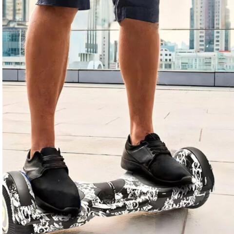 Patineta Eléctrica Hoverboard Calaveras y Flores