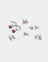 Aros Sets Con strass Set De Aros Plateados - Plateado
