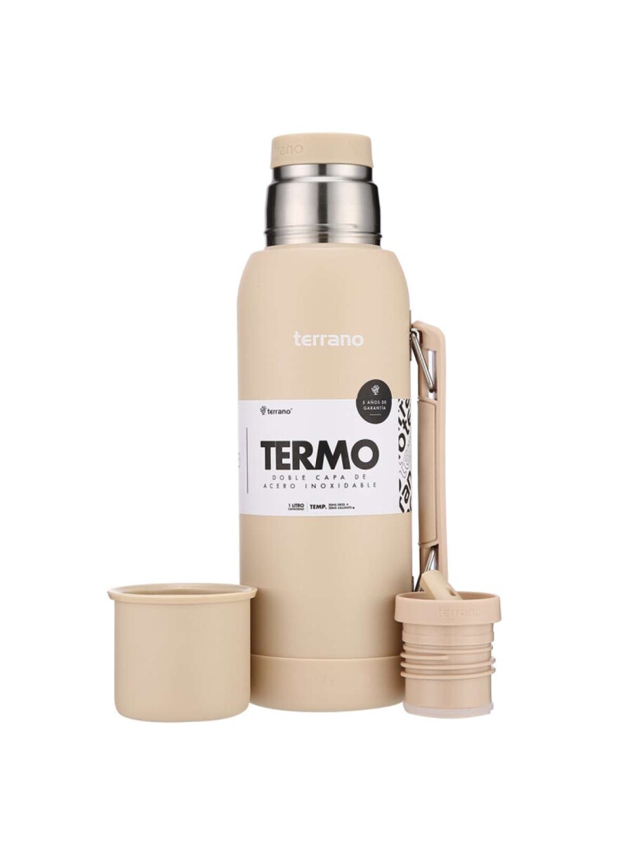 Termo Premium 1lt. Con base de Silicona - Taupe 