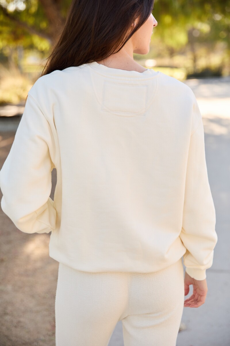 Colorado Mountain Crewneck Beige