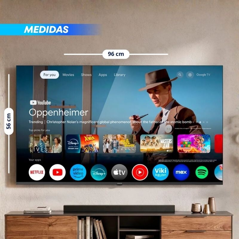 SMART TV 43'' AIWA CON GOOGLE TV FULL HD Smart Tv 43'' Aiwa Con Google Tv Full Hd