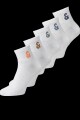 Pack "mike" 5 Calcetines Logo White