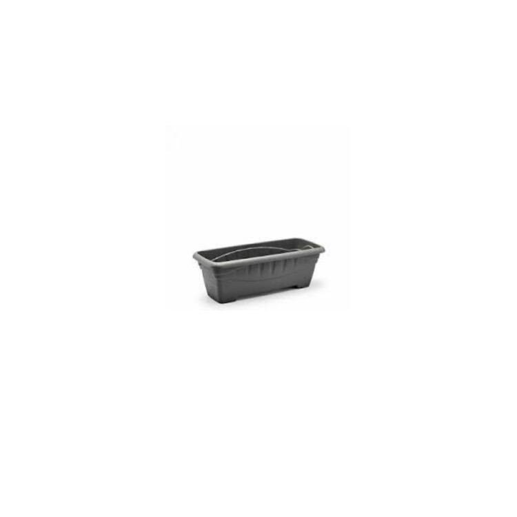 MACETA JARDINERA RECTANGULAR 1,6LTS GRIS GRIS
