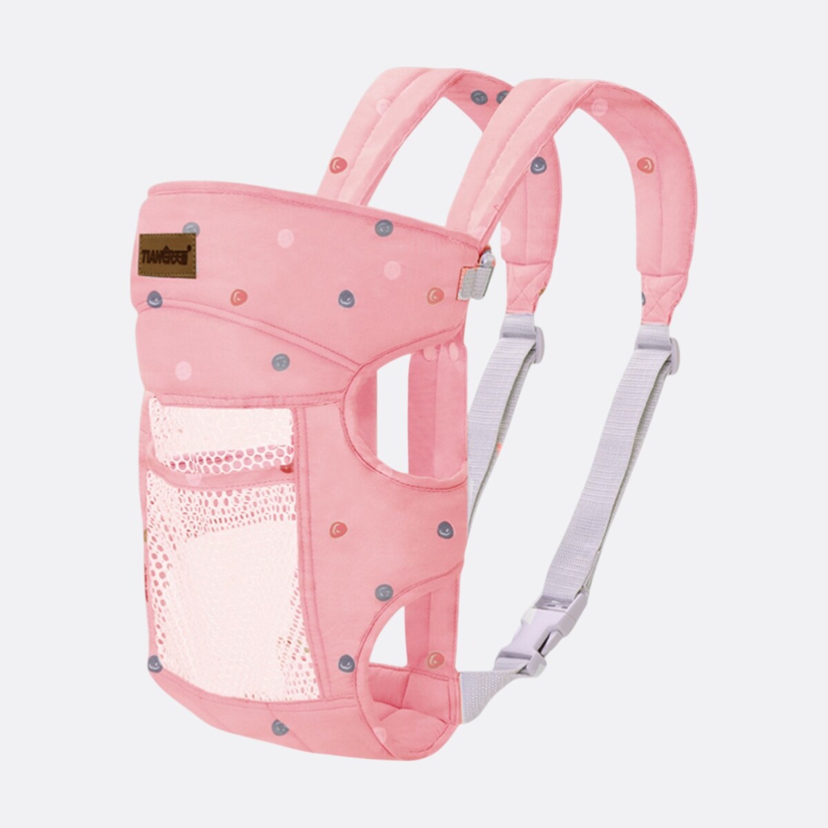 Cangurera Portabebes Mochila Bebé Ergonómica Multifuncional - Rosa 
