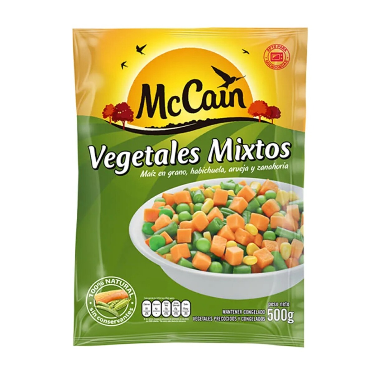 VEGETALES MIXTOS 500G +SOLO PDE O WEB+ 