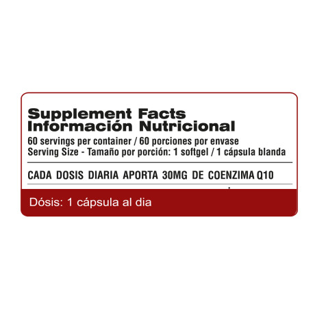 Coenzima CQ10 Qualivits 30mg 60 Comprimidos Coenzima CQ10 Qualivits 30mg 60 Comprimidos