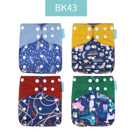 Pack X 8 Pañales Reutilizable Ecológico Algodón + 8 Insertos de algodón set x 8 3