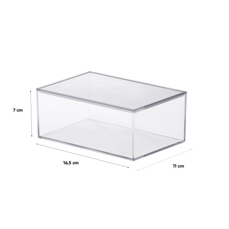 Caja Organizadora Con Tapa 16,5x11x7 Cm Unica