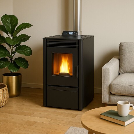 Calefactor a Pellet Warm SR-P4 | 4 kW | Hasta 40 m² con Kit de Caños Incluido Calefactor a Pellet Warm SR-P4 | 4 kW | Hasta 40 m² con Kit de Caños Incluido