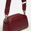 Bandolera Hazel en efecto cuero Bordeaux