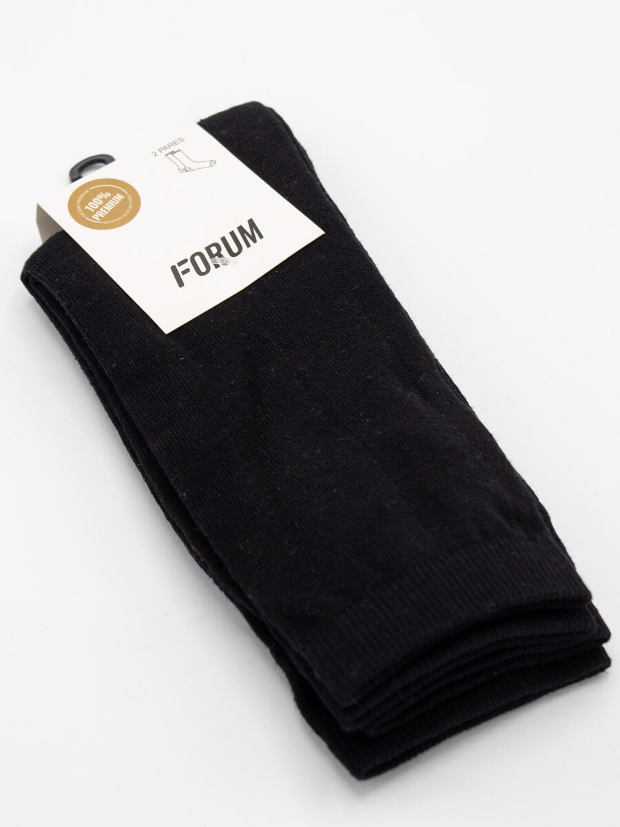 Media Casual Square Pack x 2 Pares - Negro 