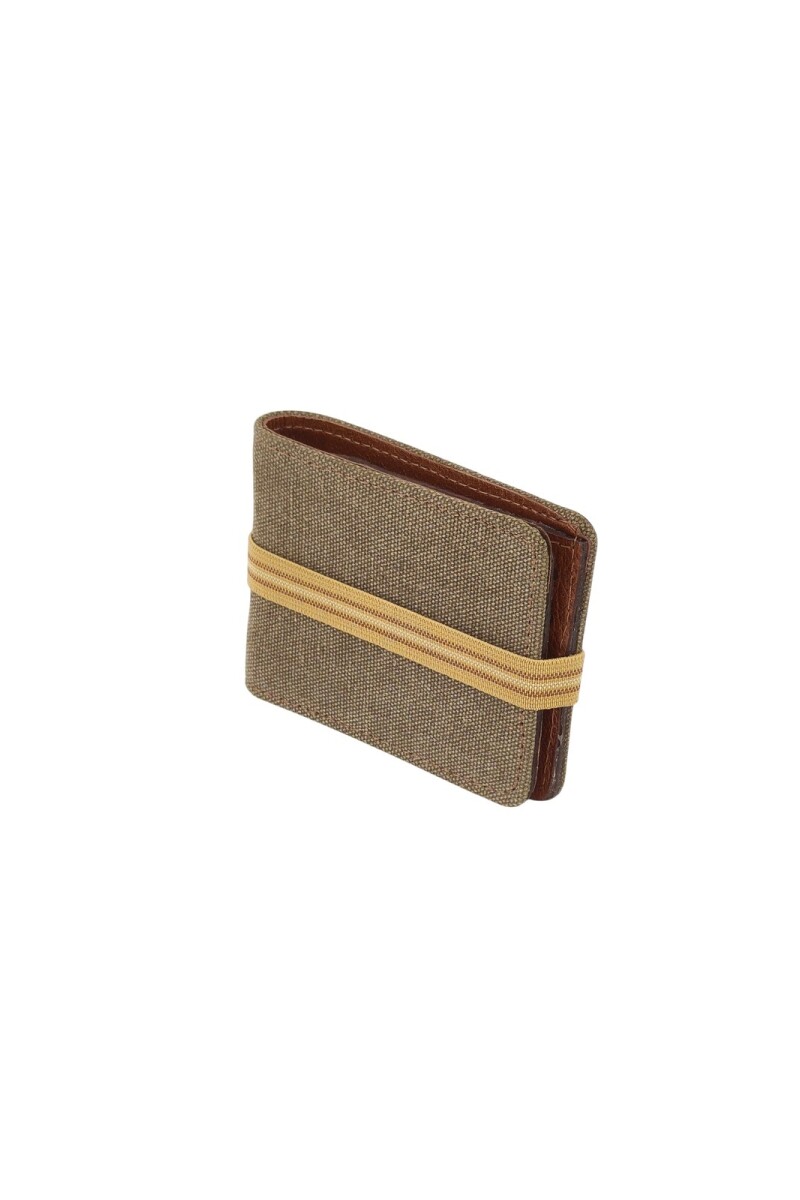 Billetera con elástico Marron