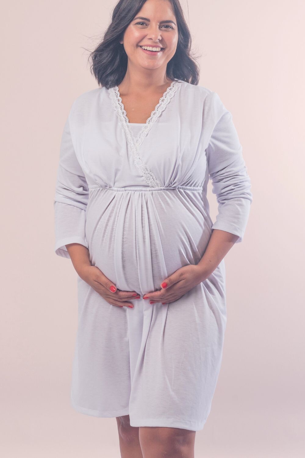 Camisón Maternal Angela Blanco