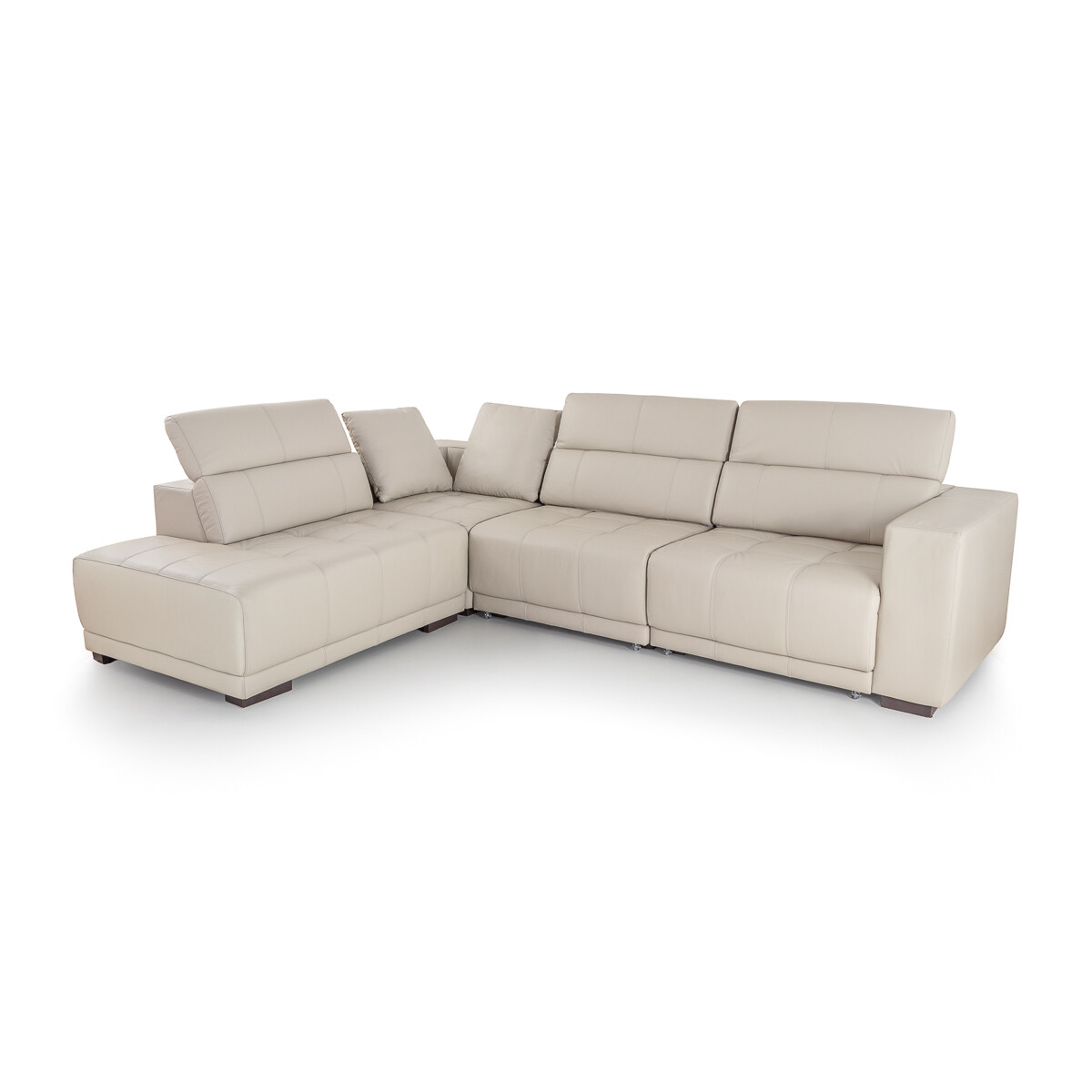 Rinconera Seúl (Retráctil) - Cuero Básico - Chaise izquierdo - Arena - (Preventa) 