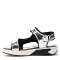 Sandalias de Niña MINI Miss Carol TUNIA deportiva de charol Plateado