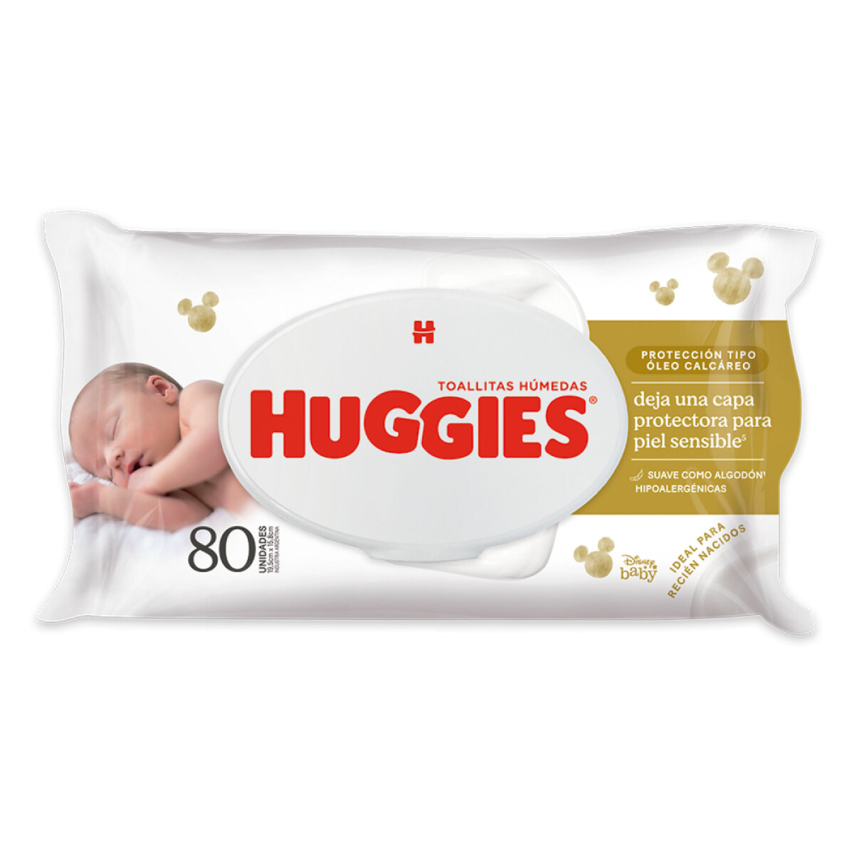 Toallitas Húmedas para Bebé Huggies Oleo Calcáreo 80 Unidades 