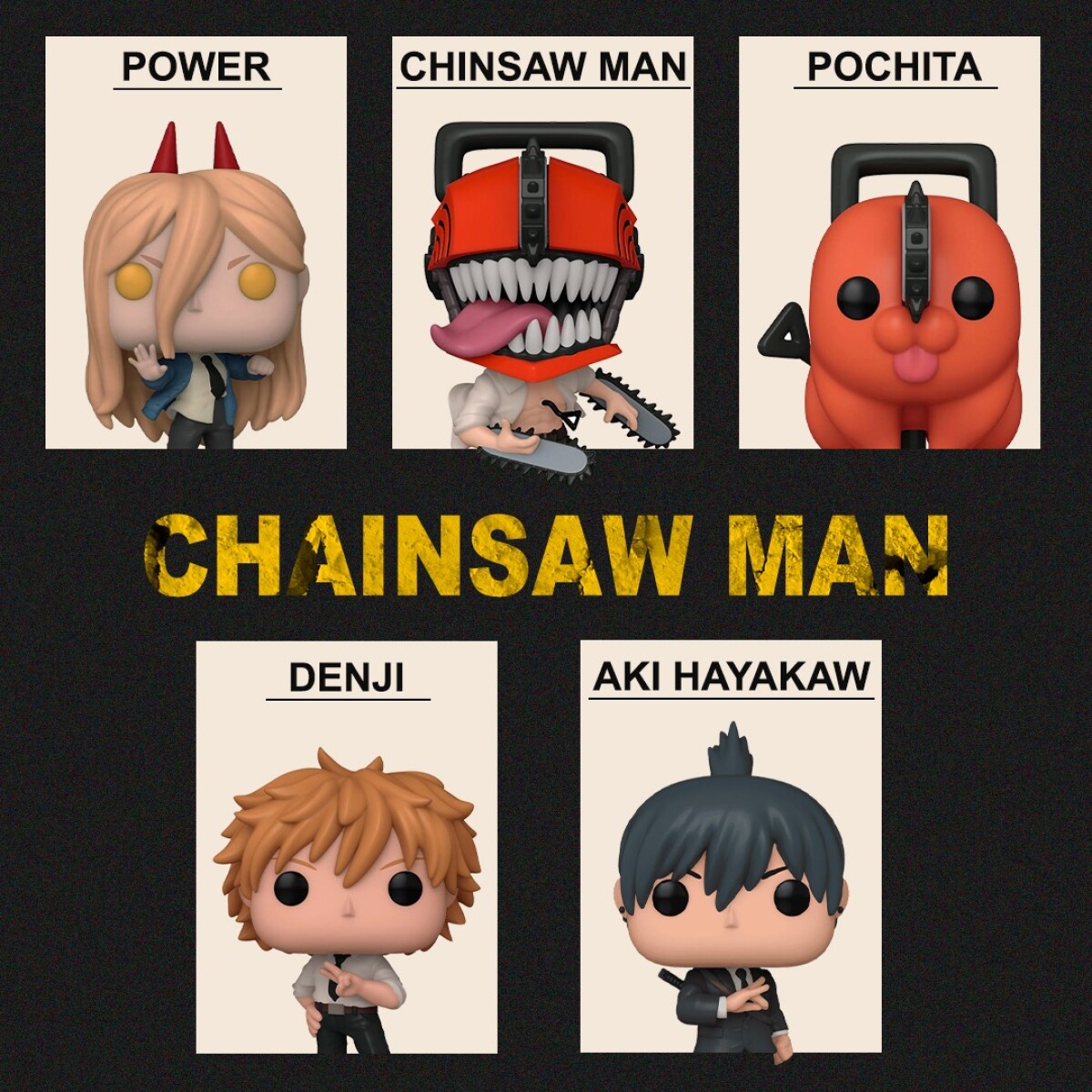 FUNKO POP! COMBO X5 - CHAINSAW MAN 