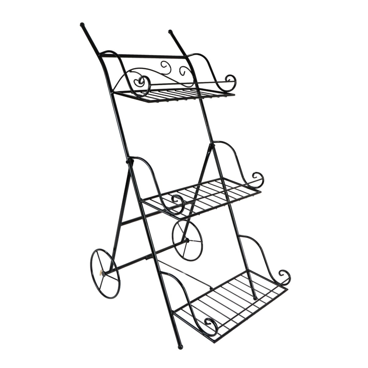 Rack de metal para macetas 3 estantes 