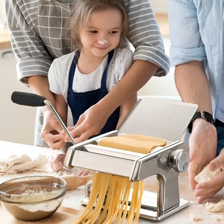 Set Maquina Pastas Tallarines+ Espátula Corta Masa Pizza Salmón