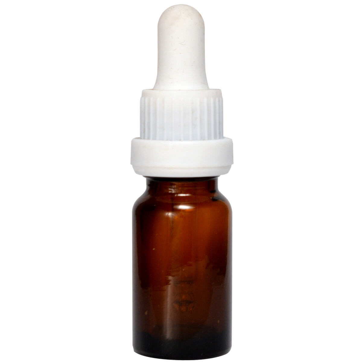 Frasco Ámbar con Tetina BLANCA - 10 mL 