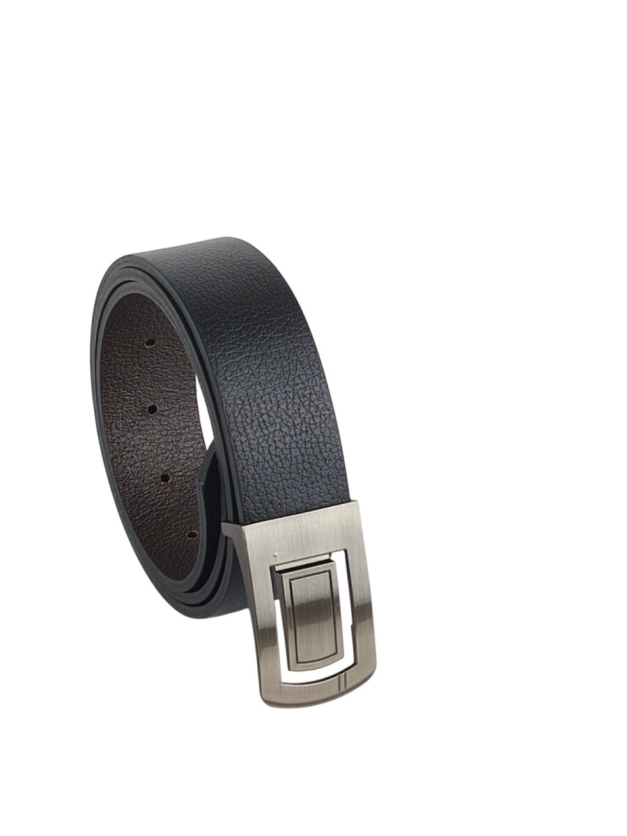 Cinto de cuero reversible 