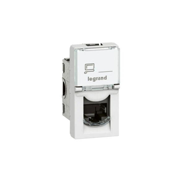 Módulo toma telefónico RJ11 blanco Mosaic Legrand LJ0950