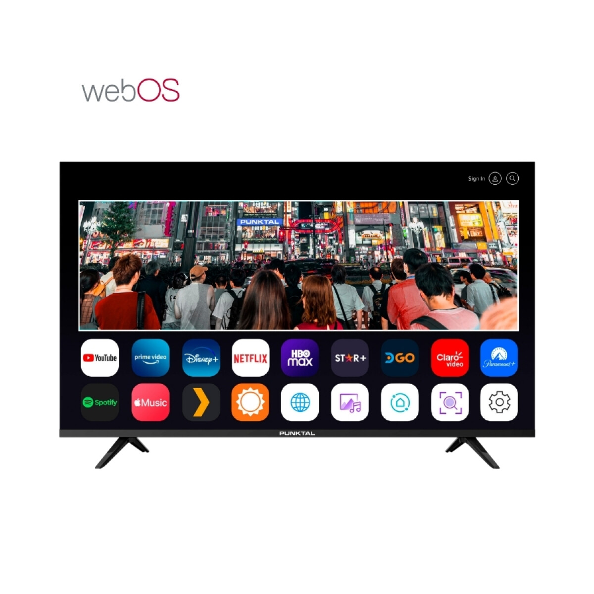 SMART 75" PUNKTAL QLED 4K FRAMELESS 