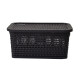 Caja simil ratán 2,5 Lts CHOCOLATE
