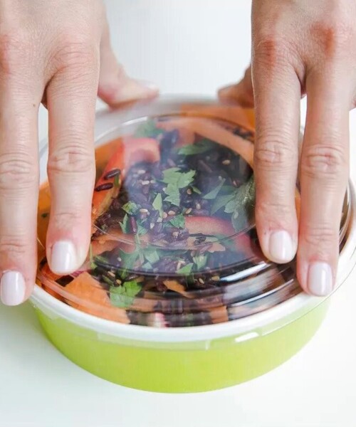 Tapa plastica para bowl 700 ml (45 unidades) Tapa plastica para bowl 700 ml (45 unidades)