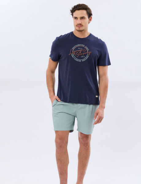 SHORT DE BAÑO LISO Denim