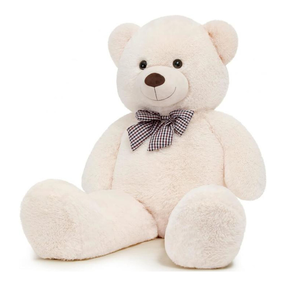 Oso de Peluche Gigante 120cm Muñeco Almohada Suave Afelpada - Natural 