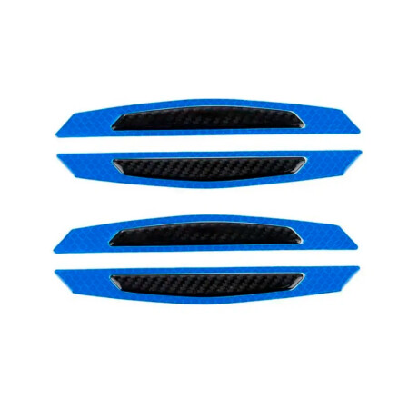 ACCESORIO EXTERIOR - JGO.4 PROTECTORES PUERTA 17X4CM AZUL / CARBONO - ACCESORIO EXTERIOR - JGO.4 PROTECTORES PUERTA 17X4CM AZUL / CARBONO -