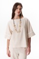 BLUSA LINO ATAR BEIGE