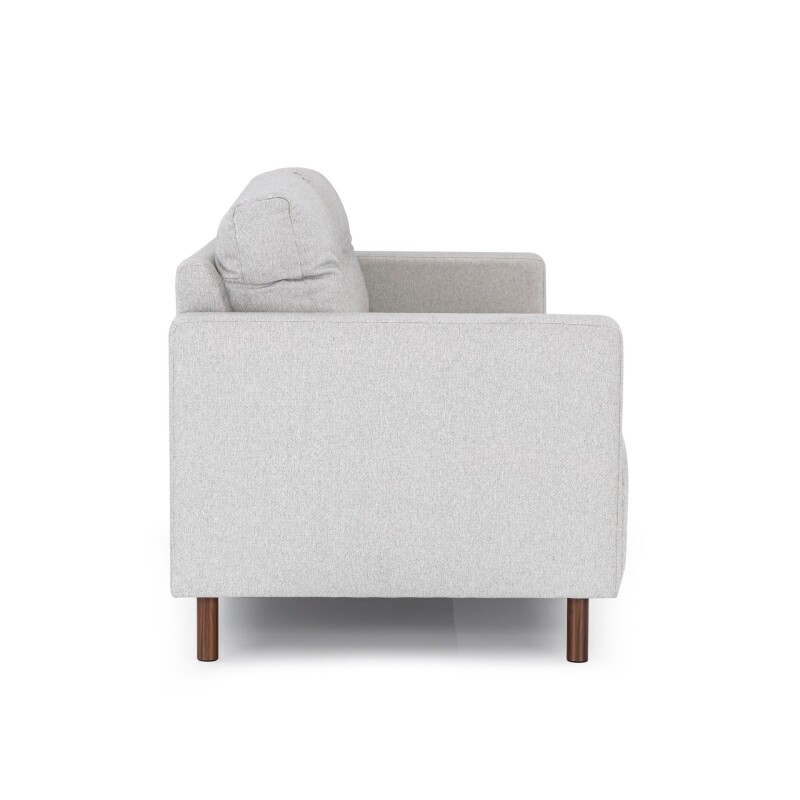 Sofa 2 cuerpos tela Gris Brillo con respaldo semi capitoneado Sofa 2 cuerpos tela Gris Brillo con respaldo semi capitoneado
