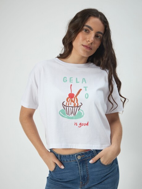 REMERA CROP SELF INSPIRED CRUDO