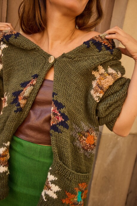 Saco Sony Lana Verde
