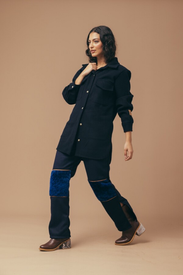 Long New Blazer Azul