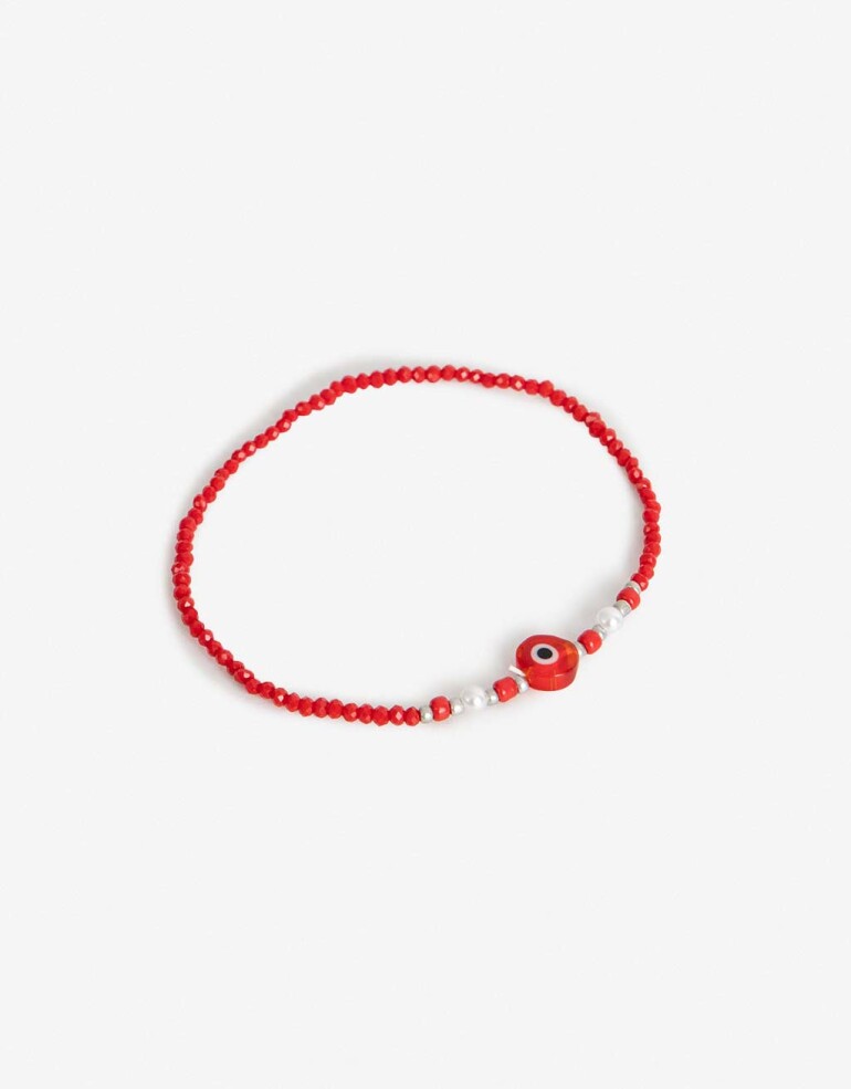 Pulseras Elásticas Color Pulseras Elásticas Lucky - Rojo Medio