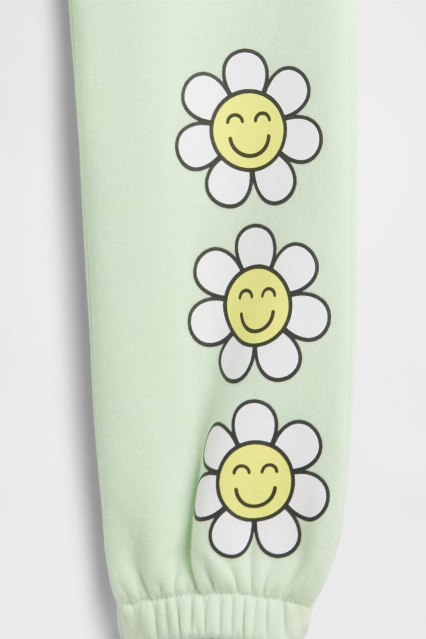 Pantalón Deportivo Logo Gap Toddler Niña Pod Green