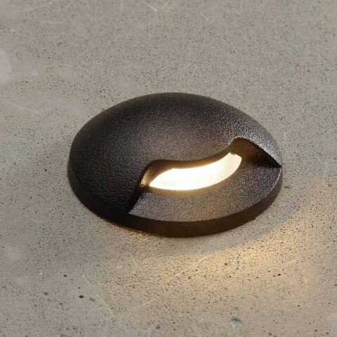 Luminaria de embutir LED piso negra IP67 Ø50mm FL0941