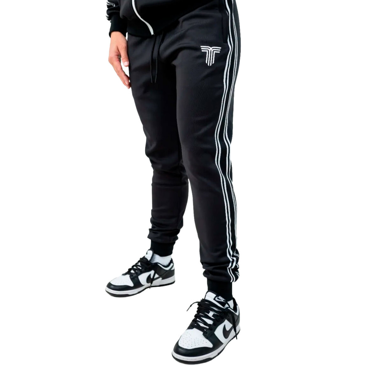 Pantalon de Niños TIFFOSI Sport Niño - Negro - Blanco 